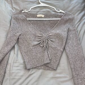 L.A. Hearts Grey Long Sleeve Top
